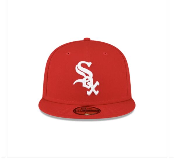 Chicago White Sox New Era White Logo 59FIFTY Fitted Hat - Red