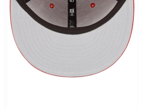 Chicago White Sox New Era White Logo 59FIFTY Fitted Hat - Red - Image 7