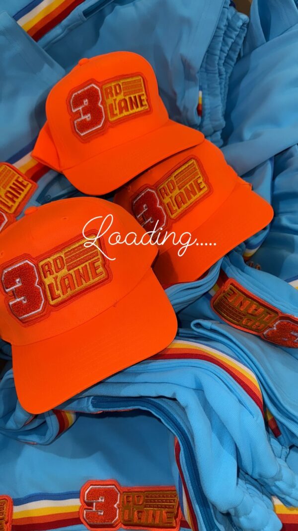 3rd Lane Snap back Cap Orange - Image 2